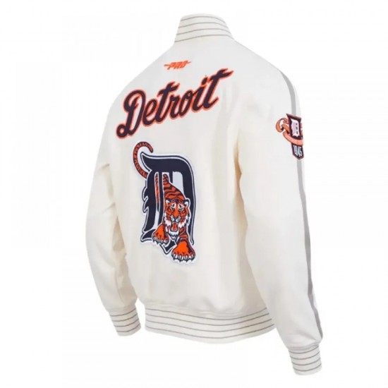 Detroit Tigers Logo Game Day Eggshell Jacket