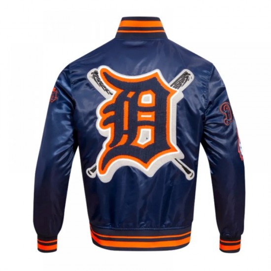 Detroit Tigers Mashup Classic Rib Satin Jacket