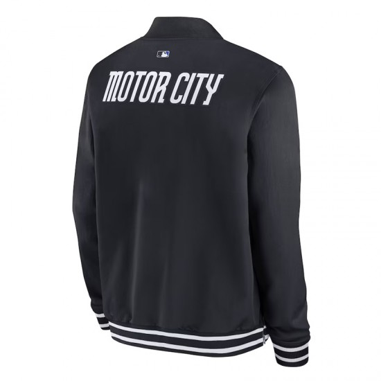 Detroit Tigers Motor City Black Bomber Jacket