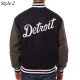 Detroit Tigers Navy and Gray Varsity Wool Jacket Detroit Tigers Navy and Gray Varsity Wool Jacket