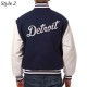 Detroit Tigers Navy and White Varsity Jacket Detroit Tigers Navy and White Varsity Jacket