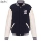 Detroit Tigers Navy and White Varsity Jacket Detroit Tigers Navy and White Varsity Jacket