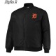 Detroit Tigers Satin Black White Jacket Detroit Tigers Satin Black White Jacket