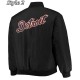 Detroit Tigers Satin Black White Jacket Detroit Tigers Satin Black White Jacket