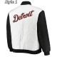 Detroit Tigers Satin Black White Jacket Detroit Tigers Satin Black White Jacket