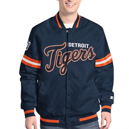 Detroit Tigers Scout Varsity Satin Jacket