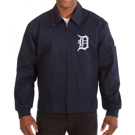 Detroit Tigers Workwear Navy Blue Jacket Detroit Tigers Workwear Navy Blue Jacket