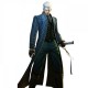 Devil May Cry 3 Vergil Blue Leather Trench Coat Devil May Cry 3 Vergil Blue Leather Trench Coat