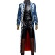 Devil May Cry 3 Vergil Blue Leather Trench Coat Devil May Cry 3 Vergil Blue Leather Trench Coat
