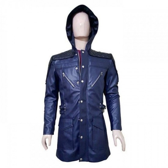 Devil May Cry 5 DMC Nero Cosplay Costume Leather Coat Jacket Devil May Cry 5 DMC Nero Cosplay Costume Leather Coat Jacket