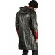 Devil May Cry Dante Maroon and Black Leather Trench Coat Devil May Cry Dante Maroon and Black Leather Trench Coat