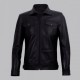 Diran Men Black Classic Leather Jacket With Shirt Collar Diran Men Black Classic Leather Jacket With Shirt Collar