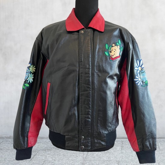 Disney Pooh Leather Vintage Jacket Disney Pooh Leather Vintage Jacket
