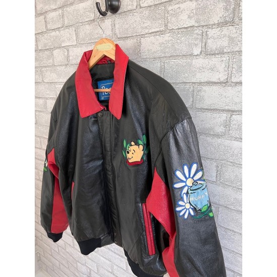 Disney Pooh Leather Vintage Jacket Disney Pooh Leather Vintage Jacket