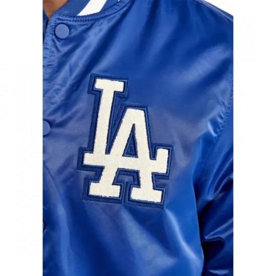 Dodgers Los Angeles Satin Varsity Jacket Dodgers Los Angeles Satin Varsity Jacket