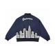 Doncare City View Collage Blue Varsity Jacket Doncare City View Collage Blue Varsity Jacket