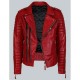 Double Breasted Mens Red Leather Biker Jacket Double Breasted Mens Red Leather Biker Jacket