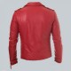 Double Breasted Mens Red Leather Biker Jacket Double Breasted Mens Red Leather Biker Jacket