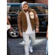 Drake Suede Leather Varsity Jacket