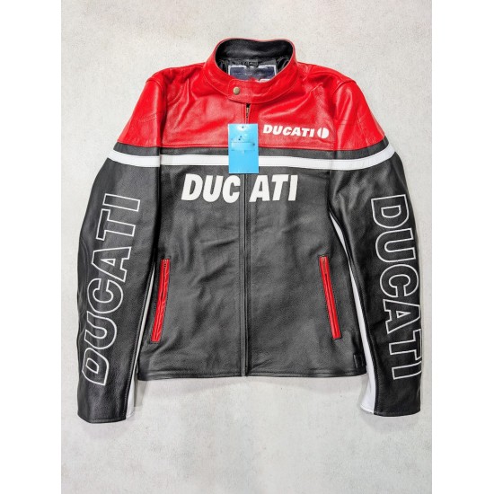 Ducati Leather Motorcycle Jacket for Men