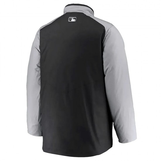 Dugout Performance Detroit Tigers Black and Gray Jacket Dugout Performance Detroit Tigers Black and Gray Jacket