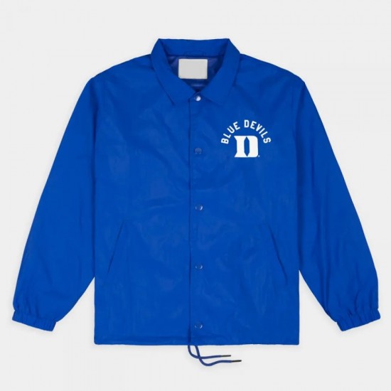 Duke Blue Devils Classic Logo Coaches Jacket Duke Blue Devils Classic Logo Coaches Jacket