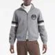 Edmonton Oilers Heather Gray Striped Fleece Jacket Edmonton Oilers Heather Gray Striped Fleece Jacket