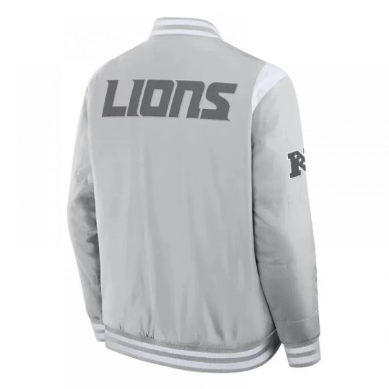 Elements Elite Detroit Lions Gray Jacket