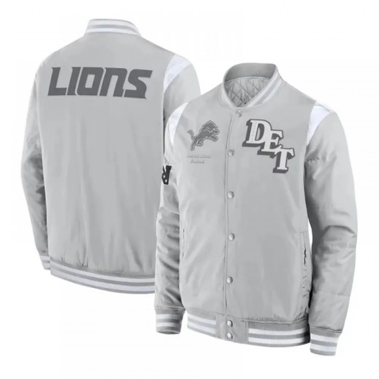 Elements Elite Detroit Lions Gray Jacket