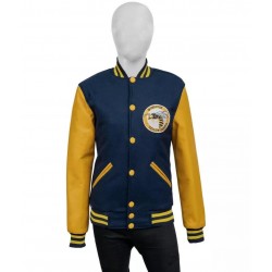 Ella Purnell Letterman Varsity Bomber Jacket - Classic Hollywood Style