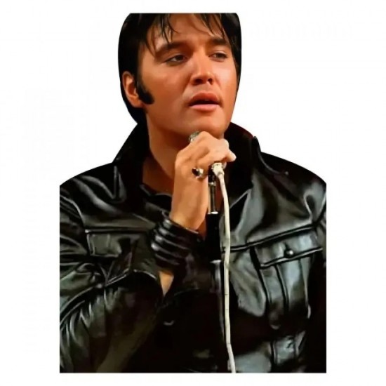 Elvis Presley Black Leather Jacket