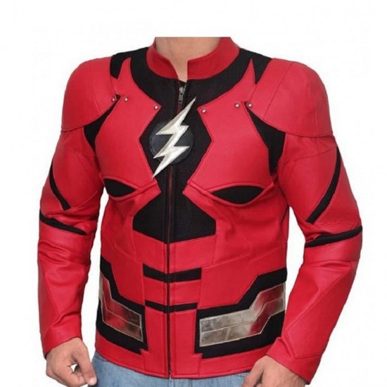 Ezra Miller Justice League The Flash Costume Leather Jacket Ezra Miller Justice League The Flash Costume Leather Jacket