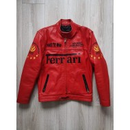 F1 MS Ferrari Red Leather Jacket