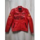 F1 MS Ferrari Red Leather Jacket F1 MS Ferrari Red Leather Jacket
