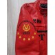F1 MS Ferrari Red Leather Jacket F1 MS Ferrari Red Leather Jacket