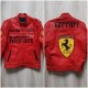 F1 MS Ferrari Red Leather Jacket F1 MS Ferrari Red Leather Jacket