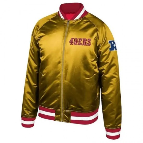 Faithful To The Bay Golden Satin Jacket Faithful To The Bay Golden Satin Jacket