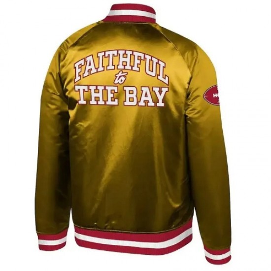 Faithful To The Bay Golden Satin Jacket Faithful To The Bay Golden Satin Jacket