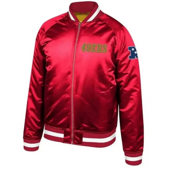 Faithful To The Bay Red Satin Jacket Faithful To The Bay Red Satin Jacket