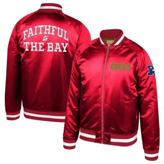 Faithful To The Bay Red Satin Jacket Faithful To The Bay Red Satin Jacket