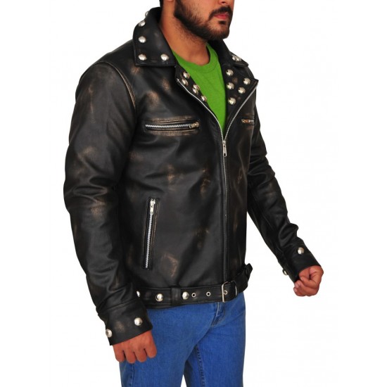 Fallout Tunnel Snakes Rule Black Leather Jacket Fallout Tunnel Snakes Rule Black Leather Jacket