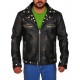 Fallout Tunnel Snakes Rule Black Leather Jacket Fallout Tunnel Snakes Rule Black Leather Jacket