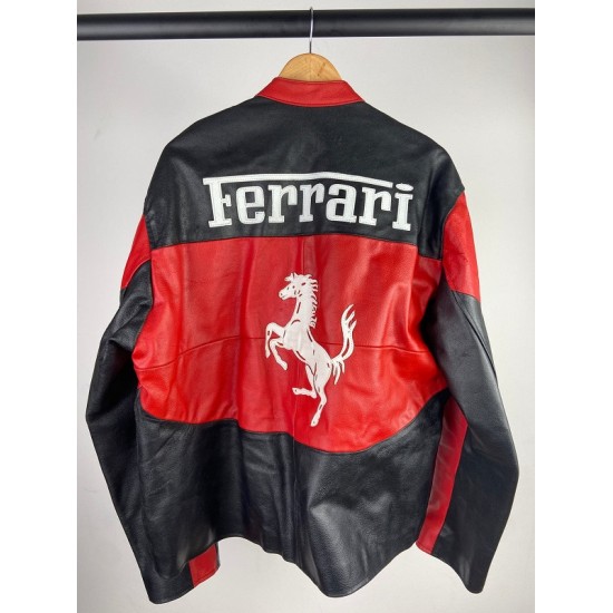 Ferrari 90s Leather Motorbike Jacket Ferrari 90s Leather Motorbike Jacket