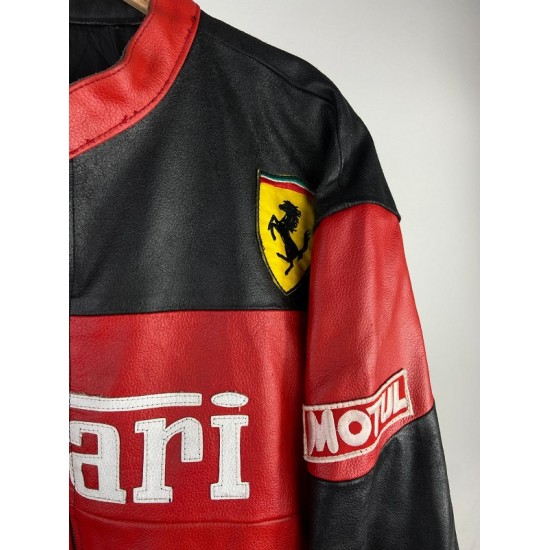 Ferrari 90s Leather Motorbike Jacket Ferrari 90s Leather Motorbike Jacket