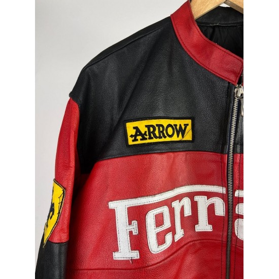 Ferrari 90s Leather Motorbike Jacket Ferrari 90s Leather Motorbike Jacket