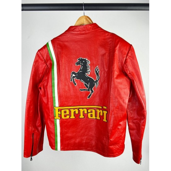 Ferrari 90s Red Leather Jacket Ferrari 90s Red Leather Jacket