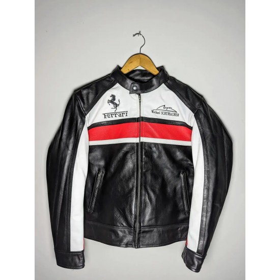 Ferrari Biker Racing Leather Jacket Ferrari Biker Racing Leather Jacket