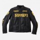 Ferrari Black Leather Motorcycle Biker Jacket Ferrari Black Leather Motorcycle Biker Jacket
