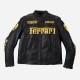 Ferrari Black Leather Motorcycle Jacket Ferrari Black Leather Motorcycle Jacket