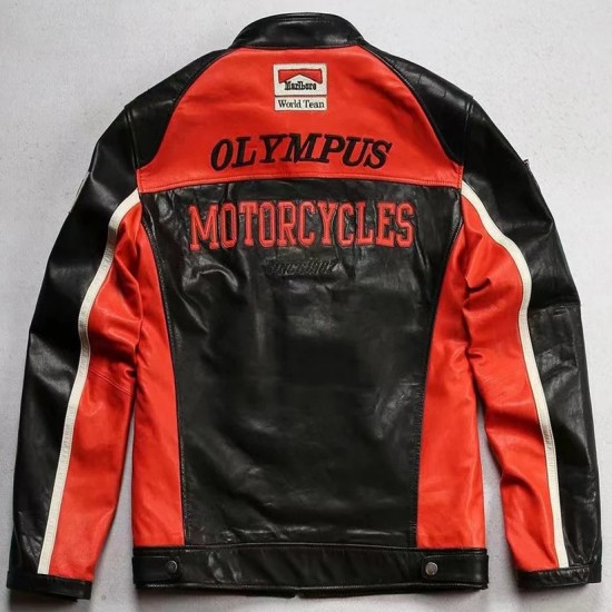 Ferrari Leather Motorcycle Vintage Black Jacket Ferrari Leather Motorcycle Vintage Black Jacket